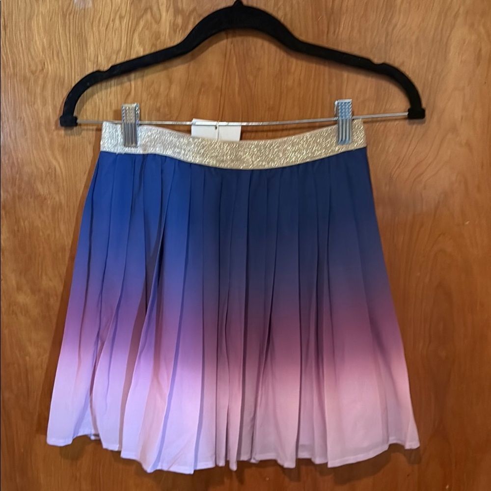 American Girl Blue and Pink Pleated Skirt